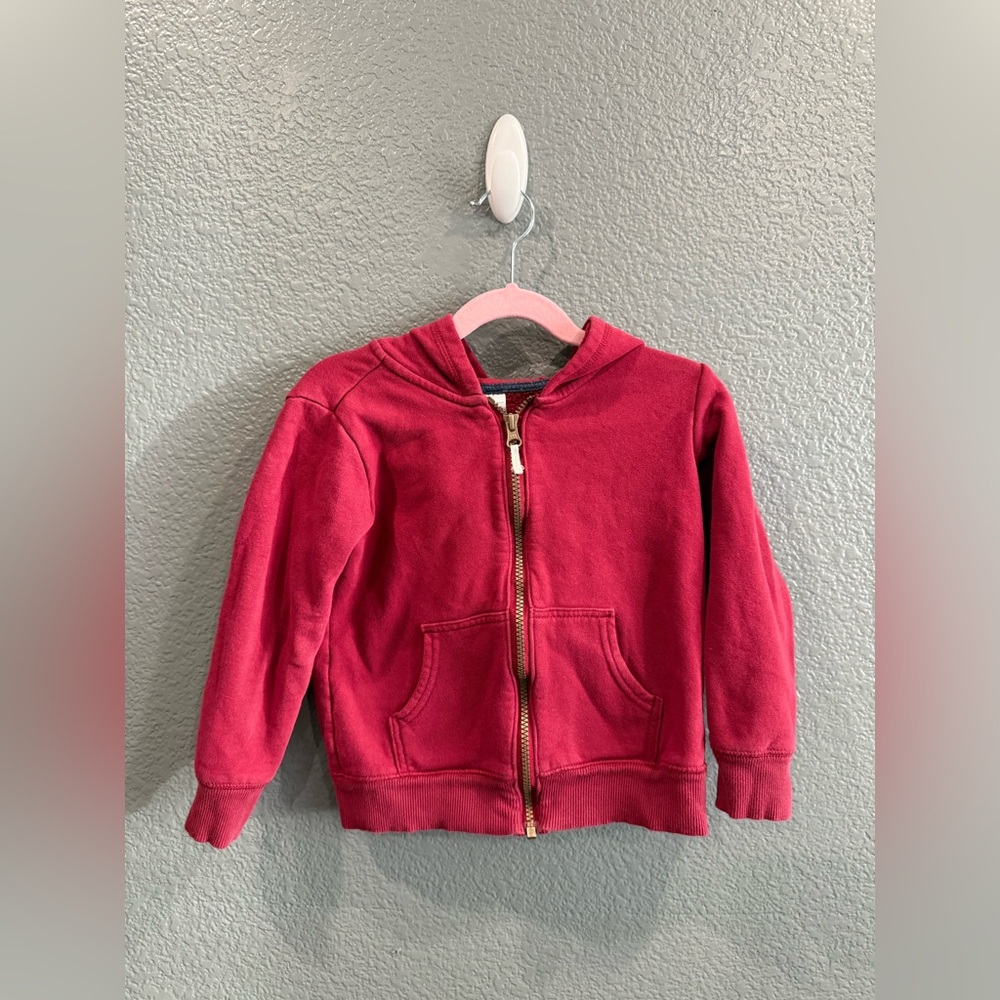 Girls Maroon Size 5 Simple Joys By Carter’s Hooded Long Sleeve Zip Jacket